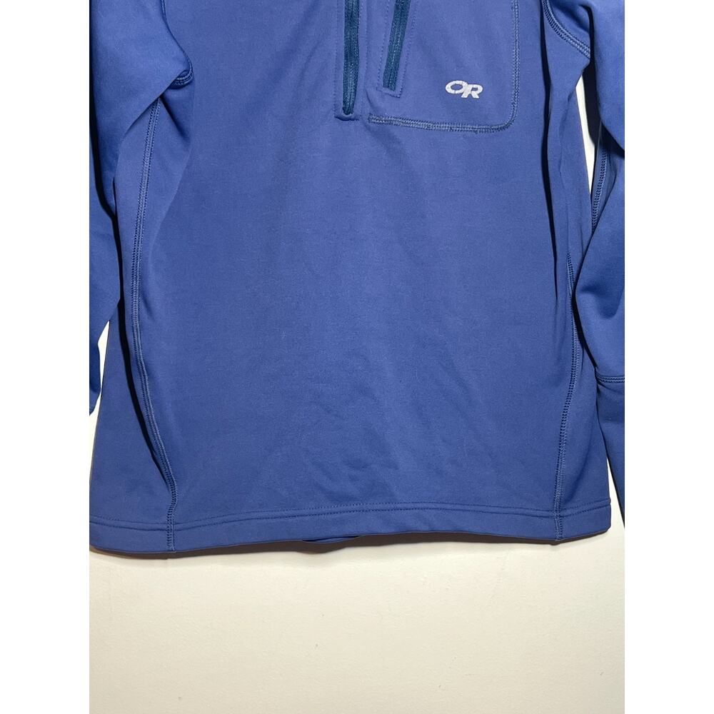 Outdoor Research OR Men's Blue Vigor Grid Fleece Half Zip Jacket Pullover S - Picture 4 of 6